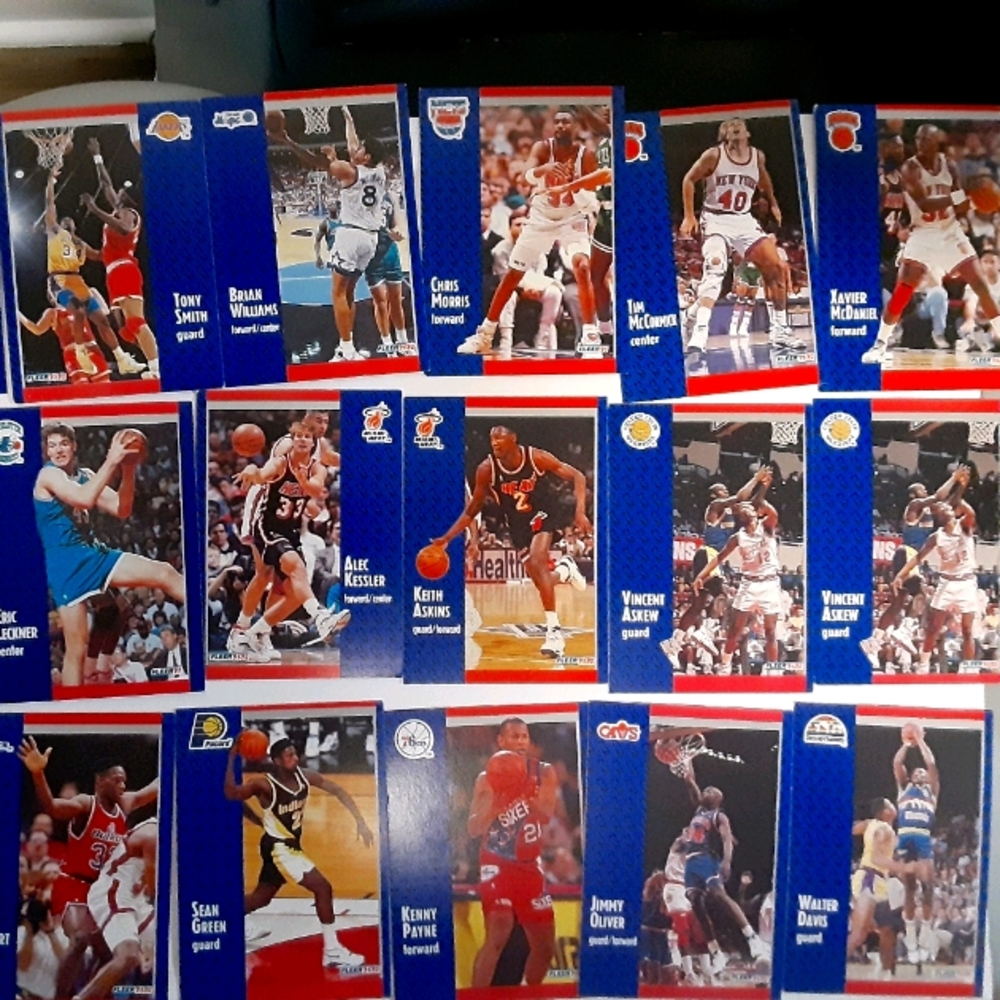1991-1992 Fleer nba trading cards